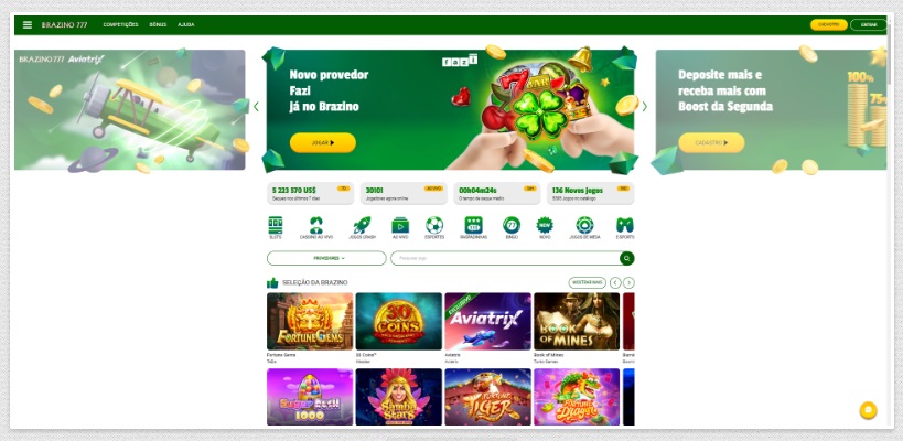 Brazino777 Casino Login.